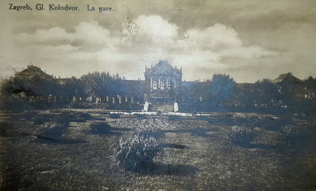 Glavni kolodvor oko 1890. godine (naklada S. Marković)